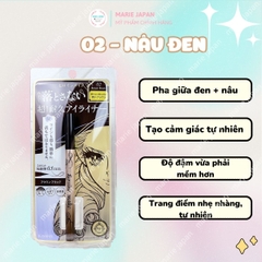 Kẻ Mắt Nước Kiss Me Heroine Make Đầu Cọ 0.1mm Siêu Mảnh Nét Thanh Lâu Trôi Suốt 24H Smooth Liquid Eyeliner Nhật Bản