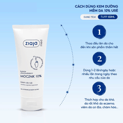 Kem [MUA 1 TẶNG 1] Dưỡng Urê Ziaja Dưỡng Ẩm Siêu Mềm Mịn Cho Da Khô  Med Mocznik Atopic Skin Ba Lan-TẶNG 1 MẶT NẠ JM DERMA CARE