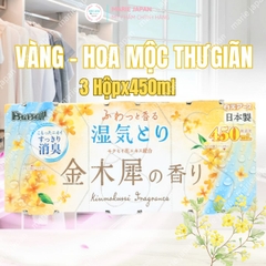 Hộp Hút Ẩm Hakugen Earth Khử Mùi Ẩm Mốc Làm ThơmTủ Quần Áo tủ Giày Nhật Bản 3 Hộpx450ml