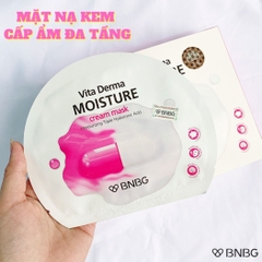 Mặt Nạ BNBG Vita Derma Moisture Cream Mask Dưỡng Da Ẩm Mịn Trắng Hồng Hàn Quốc 30ml