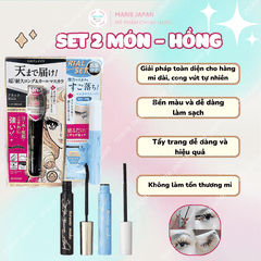 Set Mascara + Tẩy Trang + Kẻ Mắt Kiss Me Heroine - SET 3 MÓN HỒNG