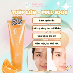 Sữa Rửa Mặt Meishoku C Vita Clear Facial Wash Dưỡng Trắng Sáng Da Ngừa Thâm Mụn Nhật Bản
