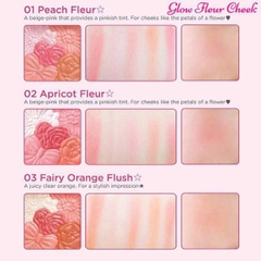 Phấn Má Hồng Ánh Nhũ Canmake Glow Fleur Cheeks Nhật Bản 6.3g