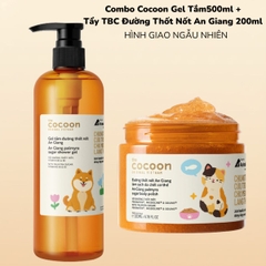 Combo 2 Món Cocoon  1 Gel Tắm Đường 500ml +  1 Tẩy Tế Bào Chết Body Đường Thôt Nốt An Giang 200ml