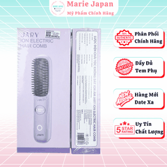 Lượt Điện Chải Tóc Jary Ion Electric Hair Comb  Không Dây Ion Âm Gỡ Rối Suôn Mượt, Tạo Kiểu Siêu Dễ
