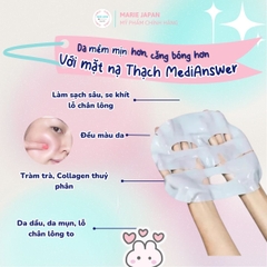 Mặt Nạ Thạch MediAnswer Collagen Cấp Ẩm Sâu Tăng Đàn Hồi Căng Mịn Da Hàn Quốc Hộp 5 Miếng