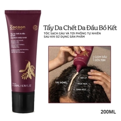 Tẩy Tế Bào Chết Da Đầu Cocoon Bồ Kết Sạch Sâu Giảm Gàu Bã Nhờn  Gleditsia Scalp Scrub Tuýp 200ml
