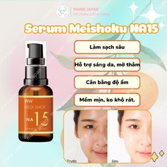 Serum Meishoku NA15 Dưỡng Sáng Cải Thiện Nếp Nhăn Ngừa Lão Hóa Medi Shot Wrinkle Essence Nhật Bản Chai 30ml