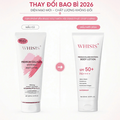 Dưỡng Thể Whisis Ban Ngày Premium Collagen Whitening UV SPF50 Tuýp 200ml