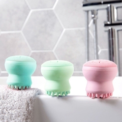 Mút Rửa Mặt Bạch Tuộc Vacosi Silicone Mềm Mại Tạo Bọt Dễ Dàng Giúp Da Sạch Sâu Hàn Quốc - GIAO MÀU NGẪU NHIÊN
