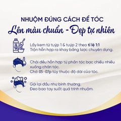 Kem Nhuộm Tóc Cho NỮ Salon De Pro Phủ Bạc Tự Nhiên Không Mùi Cao Cấp Nhật Bản 80G