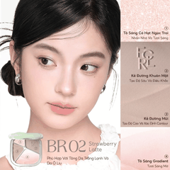 Bảng Tạo Khối Và Bắt Sáng Focallure Đa Năng Lâu Trôi Color Highlighter Contour Palette F86
