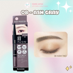 Chì Kẻ Mày 2 Đầu Kiss Me Heavy Rotation Tự Nhiên Sắc Nét Chống Lem Trôi Eyebrow Pencil & Powder Nhật Bản