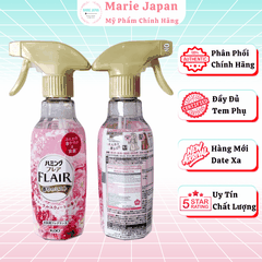 Xịt Thơm Quần Áo FLAIR KAO Khử Mùi, Làm Phẳng Nếp Nhăn, Lưu Hương Nhật Bản Chai 270ml