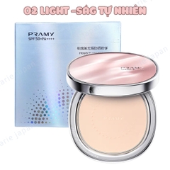 Phấn Phủ Nén Pramy Chống Nắng  Kiềm Dầu Mỏng Mịn Tự Nhiên Sheer UV Pressed Powder 7g