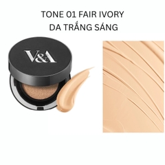 Cushion V&A Beauty Long Wear Foundation Che Khuyết Điểm Mịn Lì  Lâu Trôi Hàn Quốc Hộp 15g + Lõi Refill