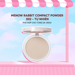 [MUA 1 TẶNG 1] Phấn Phủ Nén MENOW Rabbit Compact Powder Kiềm Dầu Chống Nước Che Phủ Hoàn Hảo 8.5g