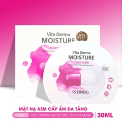 Mặt Nạ BNBG Vita Derma Moisture Cream Mask Dưỡng Da Ẩm Mịn Trắng Hồng Hàn Quốc 30ml