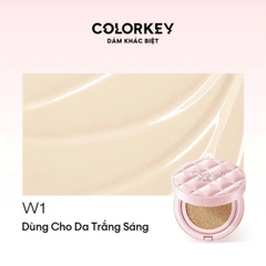 Cushion Chống Nắng COLORKEY SPF 50+ PA++++  Mỏng Nhẹ Lâu Trôi Tự Nhiên Long Lasting Flawless Brightening 11g - TẶNG  1 GƯƠNG CẦM TAY
