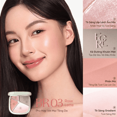Bảng Tạo Khối Và Bắt Sáng Focallure Đa Năng Lâu Trôi Color Highlighter Contour Palette F86