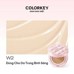 Cushion Chống Nắng COLORKEY SPF 50+ PA++++  Mỏng Nhẹ Lâu Trôi Tự Nhiên Long Lasting Flawless Brightening 11g - TẶNG  1 GƯƠNG CẦM TAY