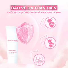 Kem Chống Nắng Meishoku Nâng Tông Sáng Mịn Cho Da Dầu Mụn Nhạy Cảm Cica Skin Care UV Repair & Balance Nhật Bản 40g