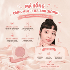 Phấn Má Hồng MENOW Mịn Lì Lâu Trôi Cloud Soft Sweetheart Monochrome Blush 4.5g