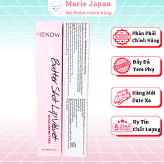 Son Kem Bùn Menow Mềm Mịn Không Khô Môi Butter Shot Liquid Velvet 2g