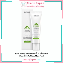 Kem Dưỡng Babe Stop AKN Mattifying Moisturiser Dưỡng Ẩm Kiềm Dầu Phục Hồi Da Giảm Mụn 50ml