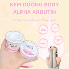 Kem Dưỡng Trắng Da Body Alpha Arbutin Collagen 3 Plus+ Cream Thái Lan Hũ 100g