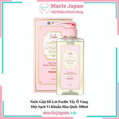 Nước Giặt Đồ Lót Foellie Lingerie Soap Cao Cấp Tẩy Ố Vàng Diệt Sạch Vi Khuẩn Hàn Quốc 500ml