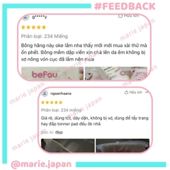 Bông Tẩy Trang Befou 100% Cotton Tự Nhiên Không Kích Ứng Sơ Bông Gói 150 Miếng