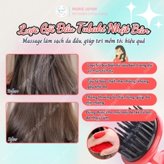 Lược Gội Đầu Tubaki Massage Làm Sạch Da Đầu Tơi Tóc Nhật Bản