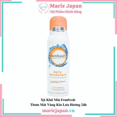 Xịt Khử Mùi Femfresh Deodorant Spray Thơm Mát Vùng Kín Lưu Hương 24h Anh 125ml