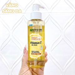 Gel Rửa Mặt Garnier Bright Complete Vitamin C & Anti-Acne Sáng Da Giảm Mụn Dịu Nhẹ - Chai 120ml