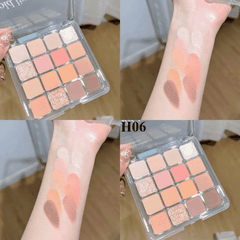 Bảng Phấn Mắt Đa Năng 16 Ô Hold Live Nhũ Sáng Siêu Mịn Lì Sunset Magic Eyeshadow Tray HL716 19,2g