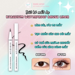 Bút Kẻ Mắt Dạ Karadium Waterproof Brush Liner Black Hàn Quốc