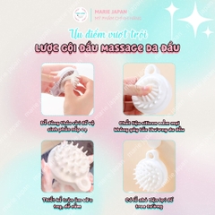 Lược Gội Đầu Massage Da Đầu Silicon Giảm Bết Giảm Rụng Kích Mọc Tóc Hiệu Quả