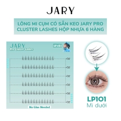 Lông Mi Cụm JARY Pro Cluster Lashes Có Sẵn Keo Tiện Lợi Mỏng Nhẹ Hộp Nhựa 6 Hàng