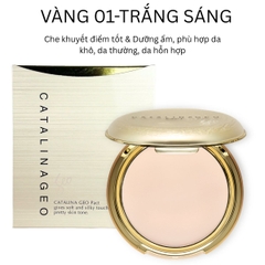 Phấn Phủ Catalina Geo Sempre /Catalina Happy & Please Pact Siêu Mịn Kiềm Dầu  Khô Thoáng Tự Nhiên Hàn Quốc 22g