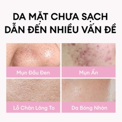 Sữa Rửa Mặt Colorkey Luminous Sạch Sâu Giữ Ẩm Mềm Mịn Sáng Da Clay Gel Cleanser 100g - TẶNG 1 MÚT RỬA MẶT COCLORKEY