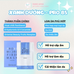 Mặt Nạ Vải Vi Sợi Be’Balance Micro Fiber Cấp Ẩm Làm Dịu Da Phục Hồi Tổn Thương Hàn Quốc 1 Miếng Lẻ