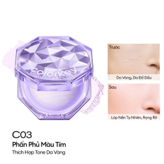 Phấn Phủ Colorkey Lasting Naturally Kiềm Dầu Siêu Mịn Giúp Lớp Trang Điểm Tự Nhiên Hộp 8g