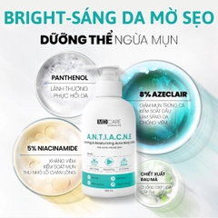 Dưỡng Thể MD CARE Brightening Acne Body Lotion Dưỡng Sáng Da Mờ Thâm Giảm Mụn Cơ Thể Chai 200ml