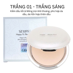 Phấn Phủ Catalina Geo Sempre /Catalina Happy & Please Pact Siêu Mịn Kiềm Dầu  Khô Thoáng Tự Nhiên Hàn Quốc 22g