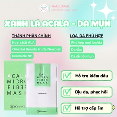 Mặt Nạ Vải Vi Sợi Be’Balance Micro Fiber Cấp Ẩm Làm Dịu Da Phục Hồi Tổn Thương Hàn Quốc FULL Hộp 10 Miếng