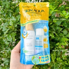 Kem Chống Nắng Skin Aqua CLEAR WHITE NẮP VÀNG - 25G ( CHAI LẺ )