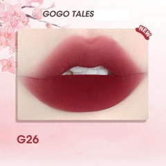 Son Kem Bùn Gogo Tales After Glow Mềm Mịn Lâu Trôi Không Dính Cốc Thin Mud Gauze Lip Glaze GT476