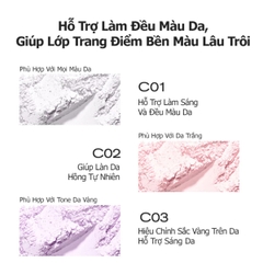 Phấn Phủ Colorkey Lasting Naturally Kiềm Dầu Siêu Mịn Giúp Lớp Trang Điểm Tự Nhiên Hộp 8g