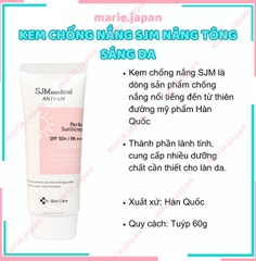 Kem Chống Nắng SJMmedical Anti UV Perfect Sun Screen Tuýp 60g